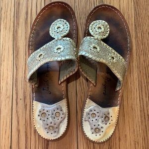 Gold Jack Rogers size 8